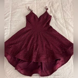 Maroon Sequins Dress
